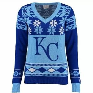 Kansas City Royals Women's Full Graphic Holiday Sweater